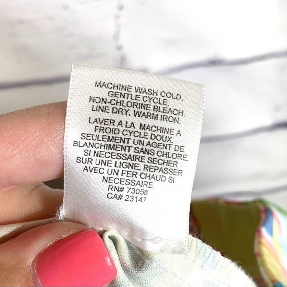 Talbots Pastel Print Skirt - Picture 5 of 5